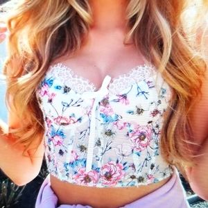 Victoria Secret Floral Corset and panty